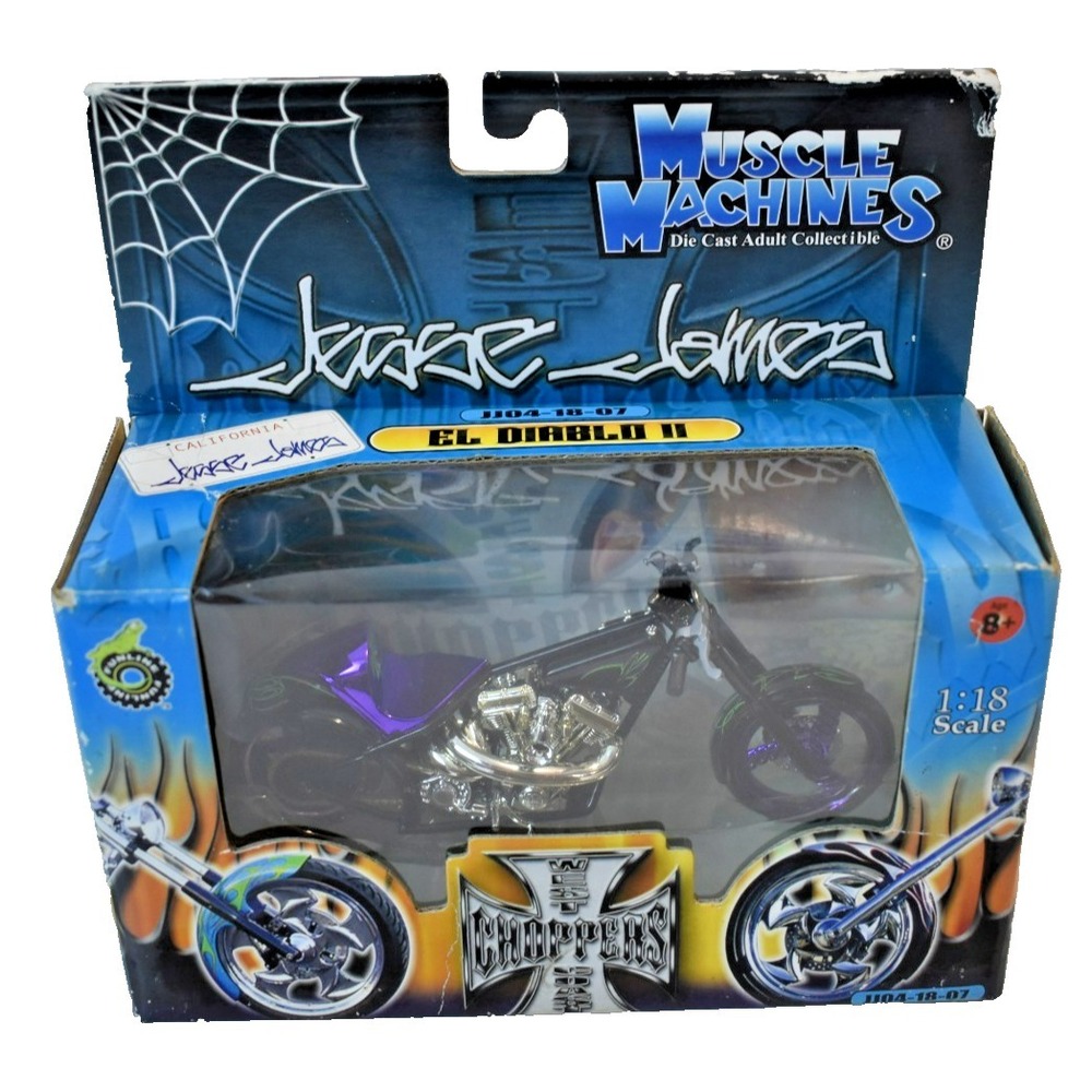 Jesse James West Coast Choppers El Diablo 2 Rigid 1:18 Muscle Machines 71121